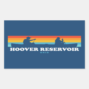 Hoover Reservoir Ohio Canoe Sticker
