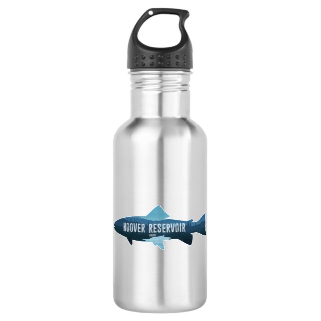 Hoover Reservoir Ohio Fish 532 Ml Water Bottle (Front)