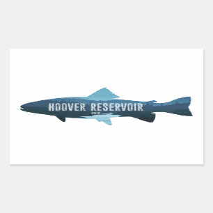 Hoover Reservoir Ohio Fish Sticker