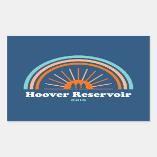 Hoover Reservoir Ohio Rainbow Sticker