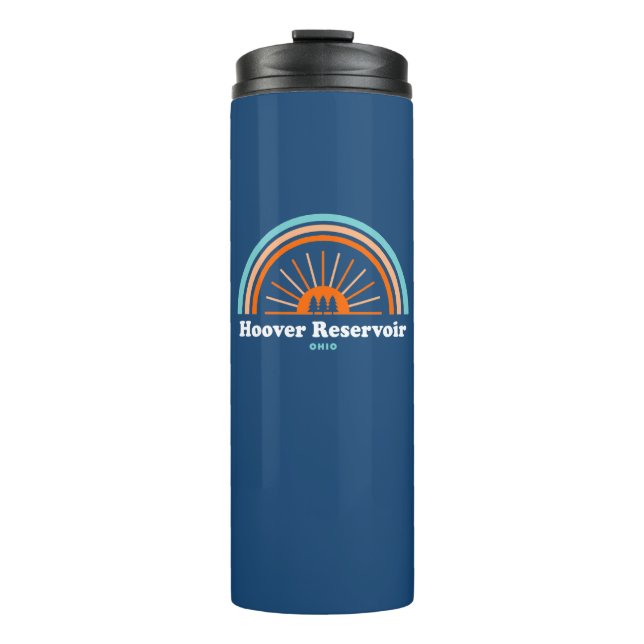 Hoover Reservoir Ohio Rainbow Thermal Tumbler (Front)