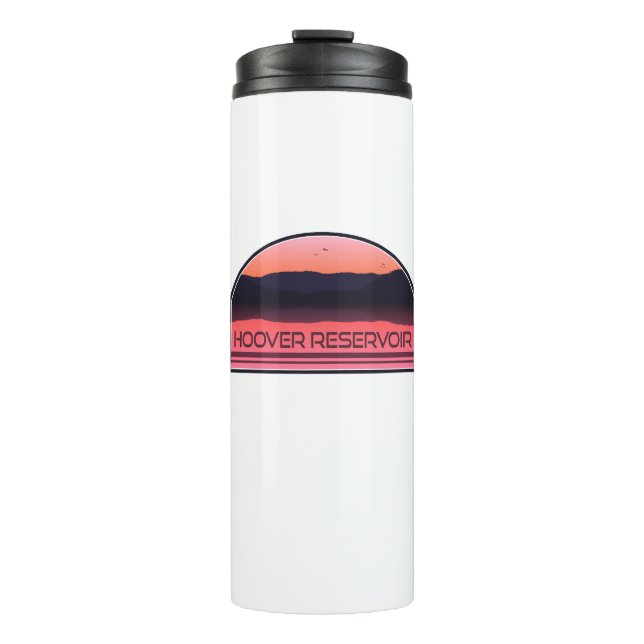 Hoover Reservoir Ohio Red Sunrise Thermal Tumbler (Front)