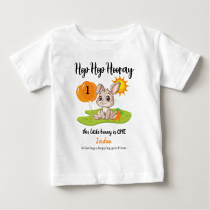 Hop Hop Hooray Cute Some Bunny 1st birthday Baby T-Shirt