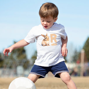 Hop into Learning: Adorable Alphabet Rabbit Toddler T-shirt