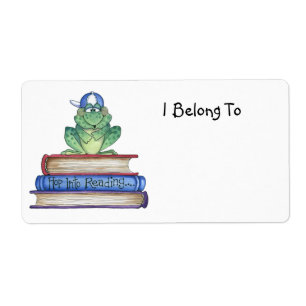 Hop into Reading Property Label