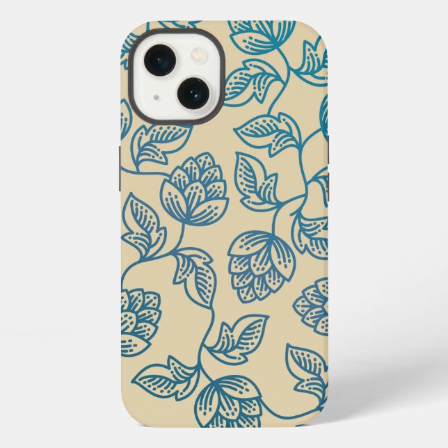 Hop Leaves Pattern iPhone Case (Back)