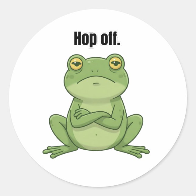 Hop Off Classic Round Sticker (Front)