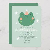 Hop on Over Frog Birthday