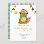 Hop on Over Frog Birthday Invitation<br><div class="desc">Hop on Over Frog Birthday</div>