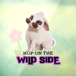 Hop on the Wild Side Window Cling