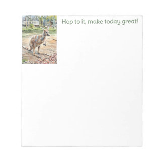 Hop To It Kangaroo Notepad