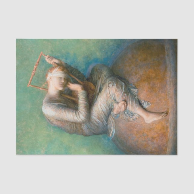 Hope, 1886 by George Frederic Watts Tissue Paper (Front)