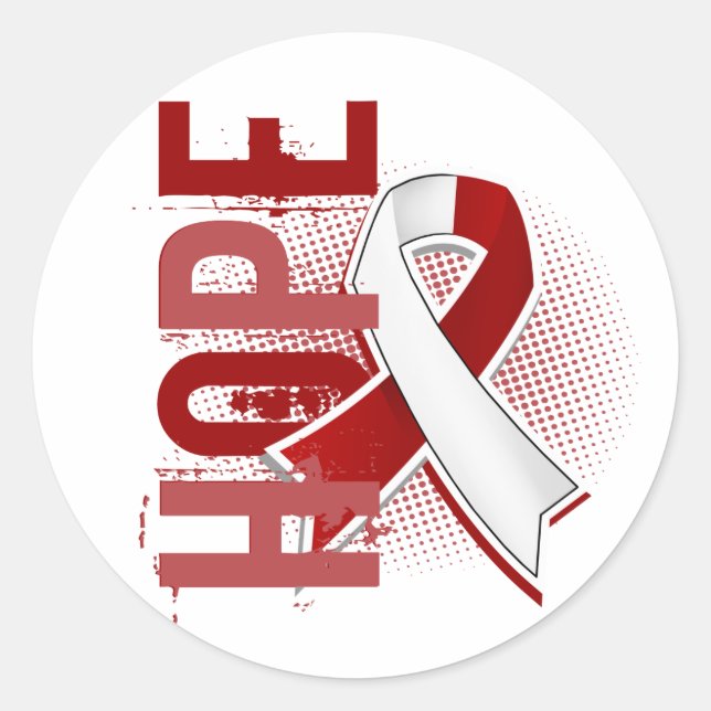 Hope 2 Head And Neck Cancer Classic Round Sticker (Front)