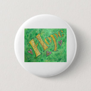 Hope 2 Inch Round Button