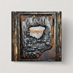 Hope 2 Inch Square Button