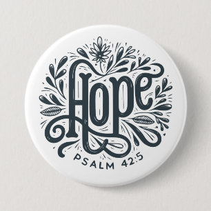 Hope 3 Inch Round Button