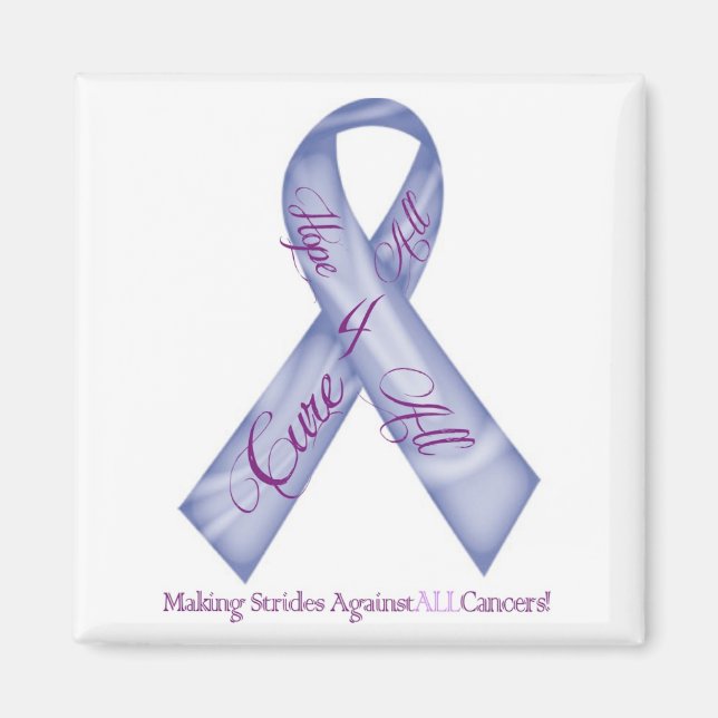 Hope 4 All, Cure 4 All Cancer Fundraising Products Magnet (Front)