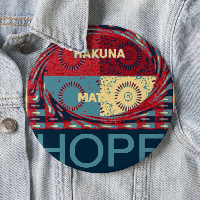 Hope 6 Inch Round Button (In Situ)