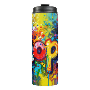 Hope Abstract Graffiti Style 104 Thermal Tumbler
