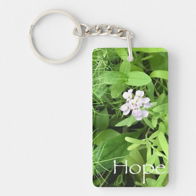 Hope Acrylic Rectangle Keychain (Front)