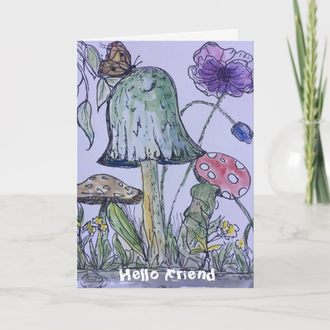 "Hope all is well with you" greeting card (Front)