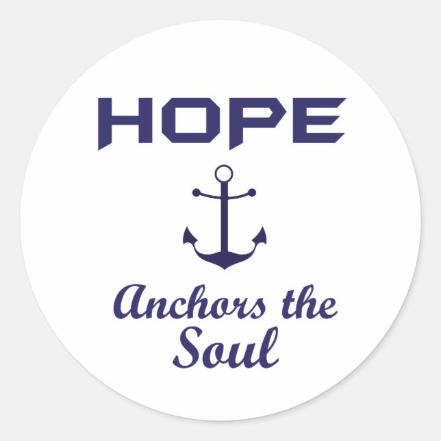 Hope Anchors the Soul Stickers (Front)