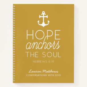 Hope Ancre le Soul Scripture Journal Or