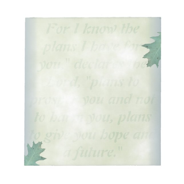 Hope and A Future, Christian Note Paper (Front)