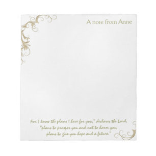 Hope and a Future, Custom Christian Note Paper