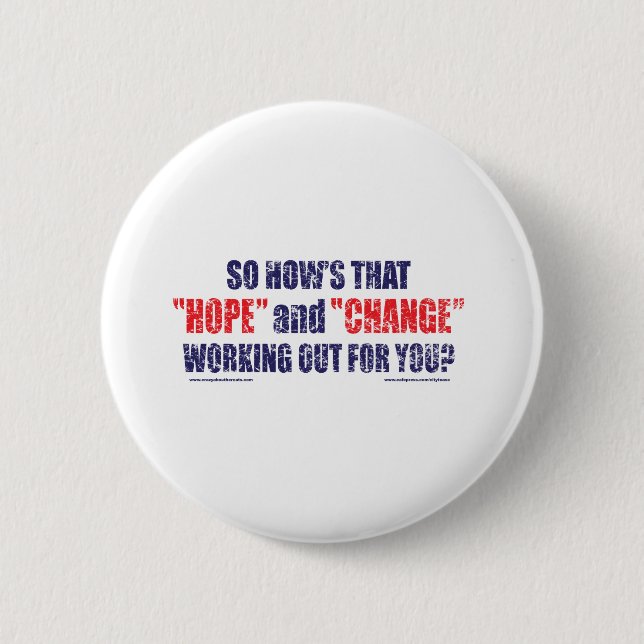 HOPE-and-Change-DST-TEE 2 Inch Round Button (Front)