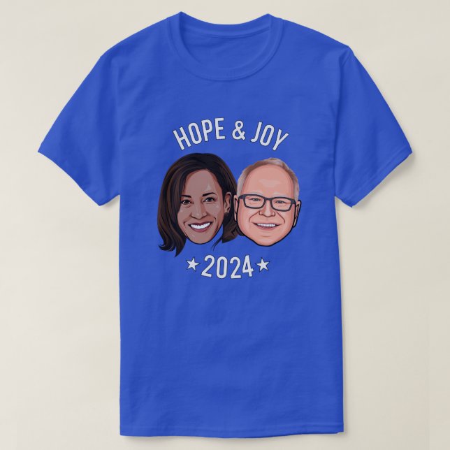 Hope and Joy - Harris Walz T-Shirt (Design Front)