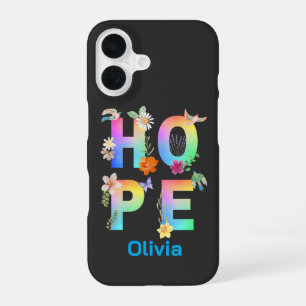 Hope Artistic Positive Motivational Inspirational iPhone 16 Case