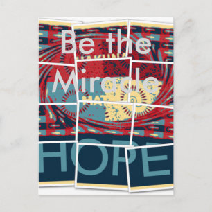 Hope Be The Miracle Beautiful Lovely Inspirational Postcard
