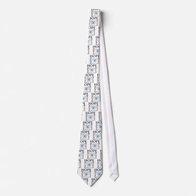 Hope Believe Faith - Prostate Cancer Tie (Front)