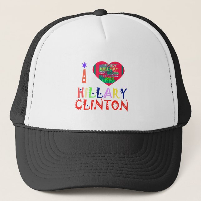 Hope Best Lovely Beautiful Amazing Colourful Hilla Trucker Hat (Front)