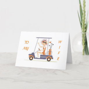 HOPE BIRTHDAY IS "UP TO PAR" TO MY WIFE CARD