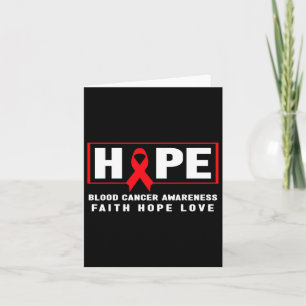 Hope Blood Cancer - Red Ribbon Blood Cancer Awaren Card