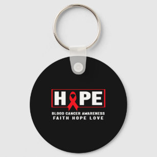 Hope Blood Cancer - Red Ribbon Blood Cancer Awaren Keychain