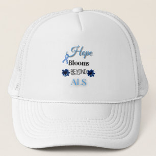 HOPE BLOOMS BEYOND ALS/ AWARENSS UNISEX TRUCKER HAT