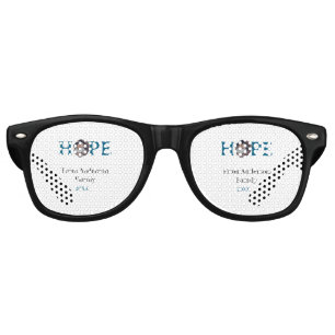 Hope blue holidays bold letter kids photo name yea retro sunglasses
