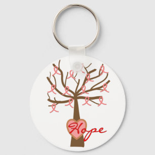 "Hope", Breast Cancer Awareness Gifts Keychain
