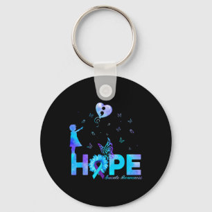 Hope Butterfly Sunflower Suicide Prevention Awaren Keychain