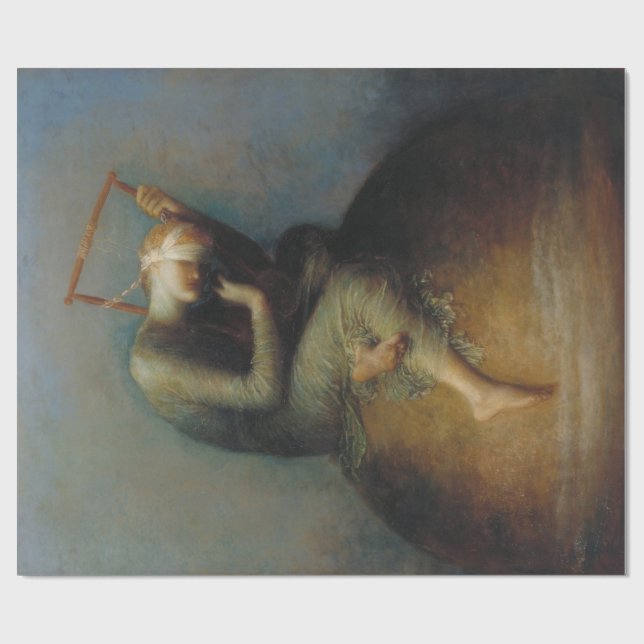 Hope (by George Frederick Watts) Wrapping Paper (Flat)