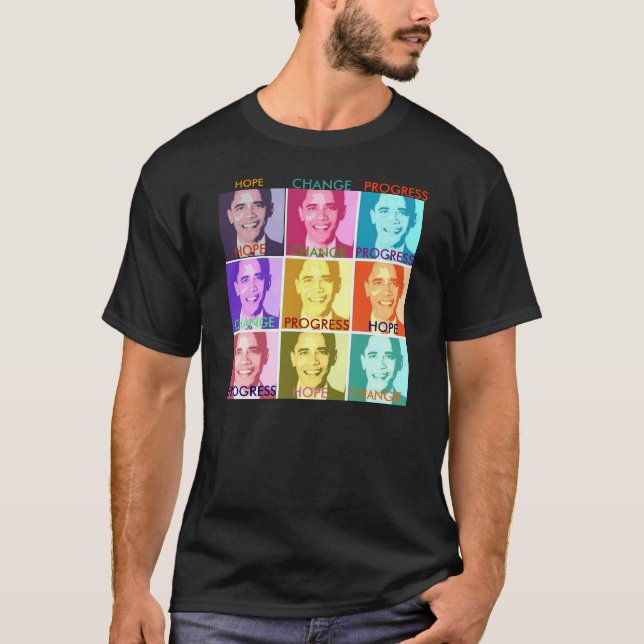 HOPE & CHANGE OBAMA TSHIRT - - Customized (Front)