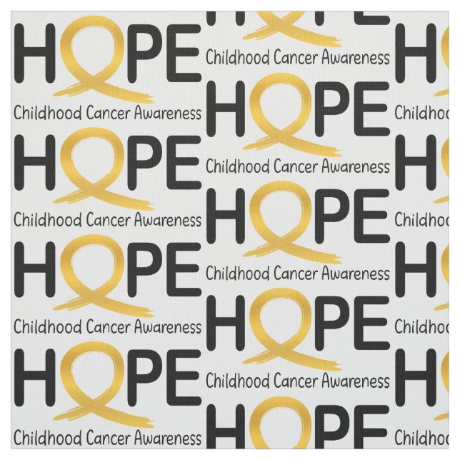 Hope: Childhood Cancer Fabric (Swatch)