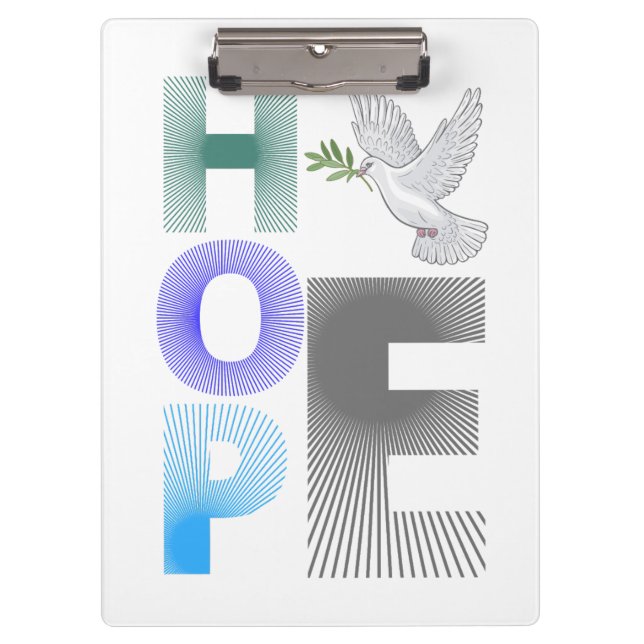 Hope - Christian Faith Notebooks Clipboard (Front)