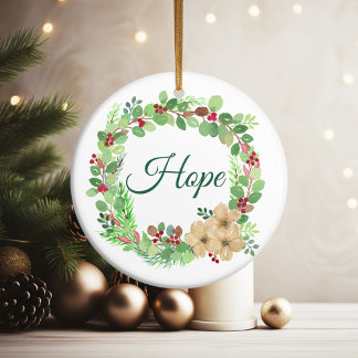 Hope Christmas Advent Ornament