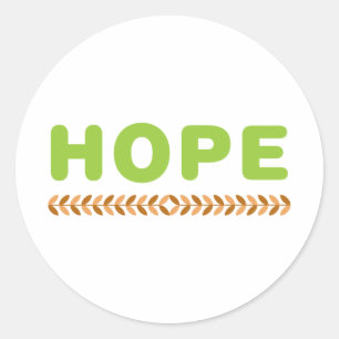 Hope Classic Round Sticker
