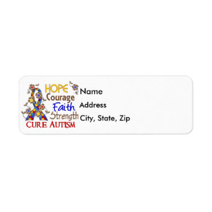 Hope Courage Faith Strength 3 Autism