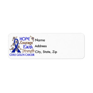 Hope Courage Faith Strength 3 Colon Cancer